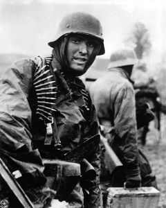A German soldier in the Ardennes during the battle.